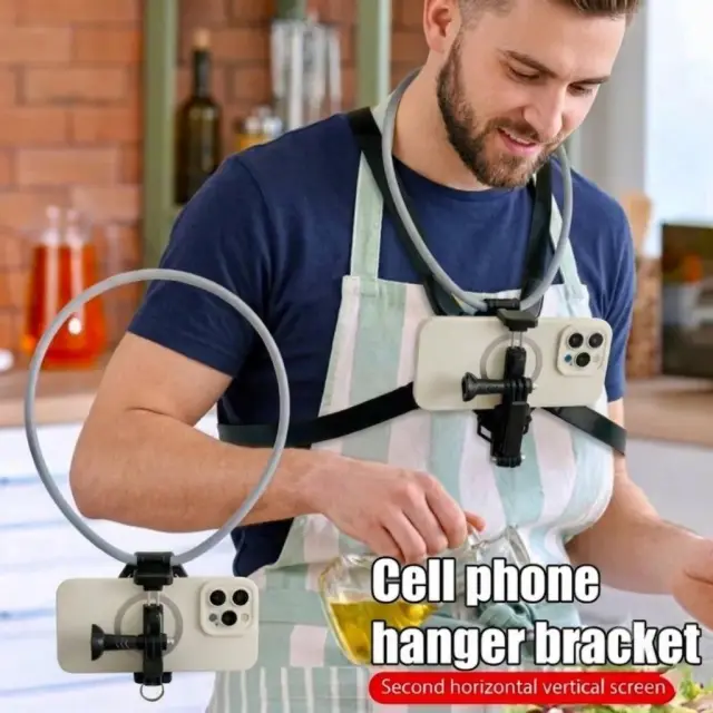 Neck Holder Mount Mount Stand For Mobile Phone & Action Camera