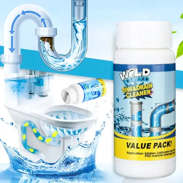 ড্রেন ক্লিনার পাউডার,Powerful Sink Drain Cleaner Portable Powder Cleaning Tool Super Clog Remover, শক্তিশালী সিঙ্ক ড্রেন ক্লিনার পোর্টেবল পাউডার ক্লিনিং টুল সুপার ক্লগ রিমুভার