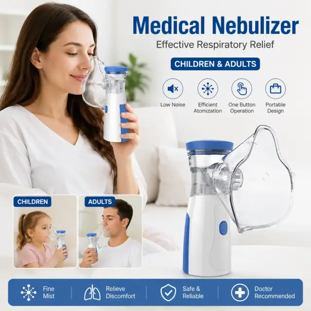 Portable Mesh Nebulizer Machine / পোর্টেবল মেশ নেবুলাইজার মেশিন