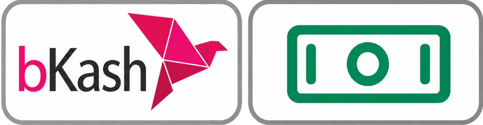 Payment methods we accept