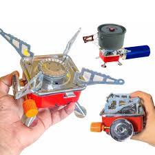 Portable Card Type Campaign Butane Gas Stove Burner With Steel Pipe And Regulator 5