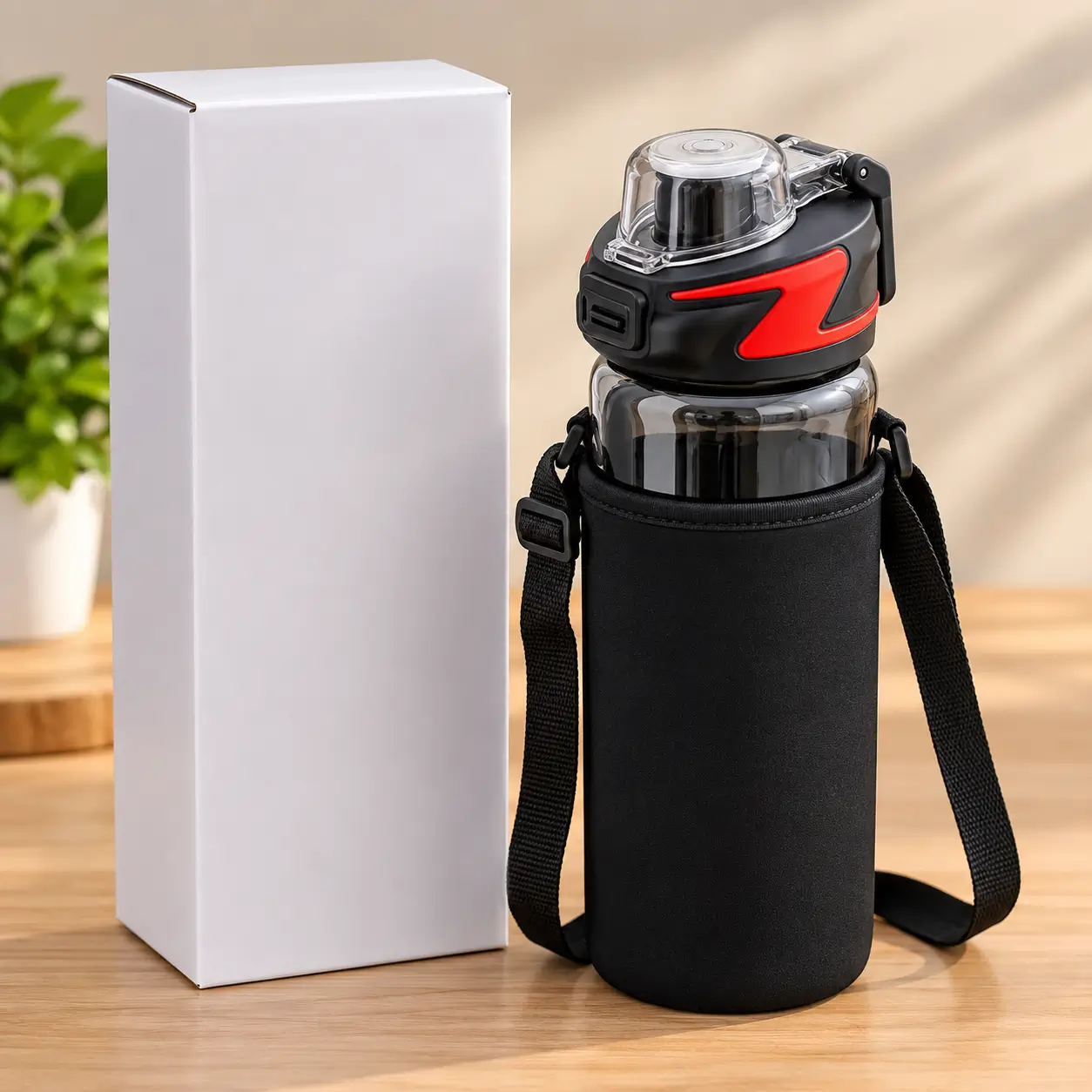 1.5L Glass Water Bottle with Shoulder Strap – ১.৫ লিটার কাঁচের পানির বোতল 3