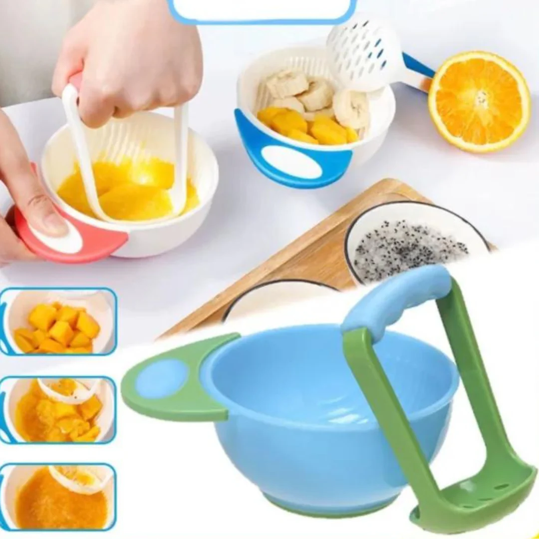 Baby Mash Bowl, Baby Food Grinding Mash Bowl for Homemade Baby Food 2