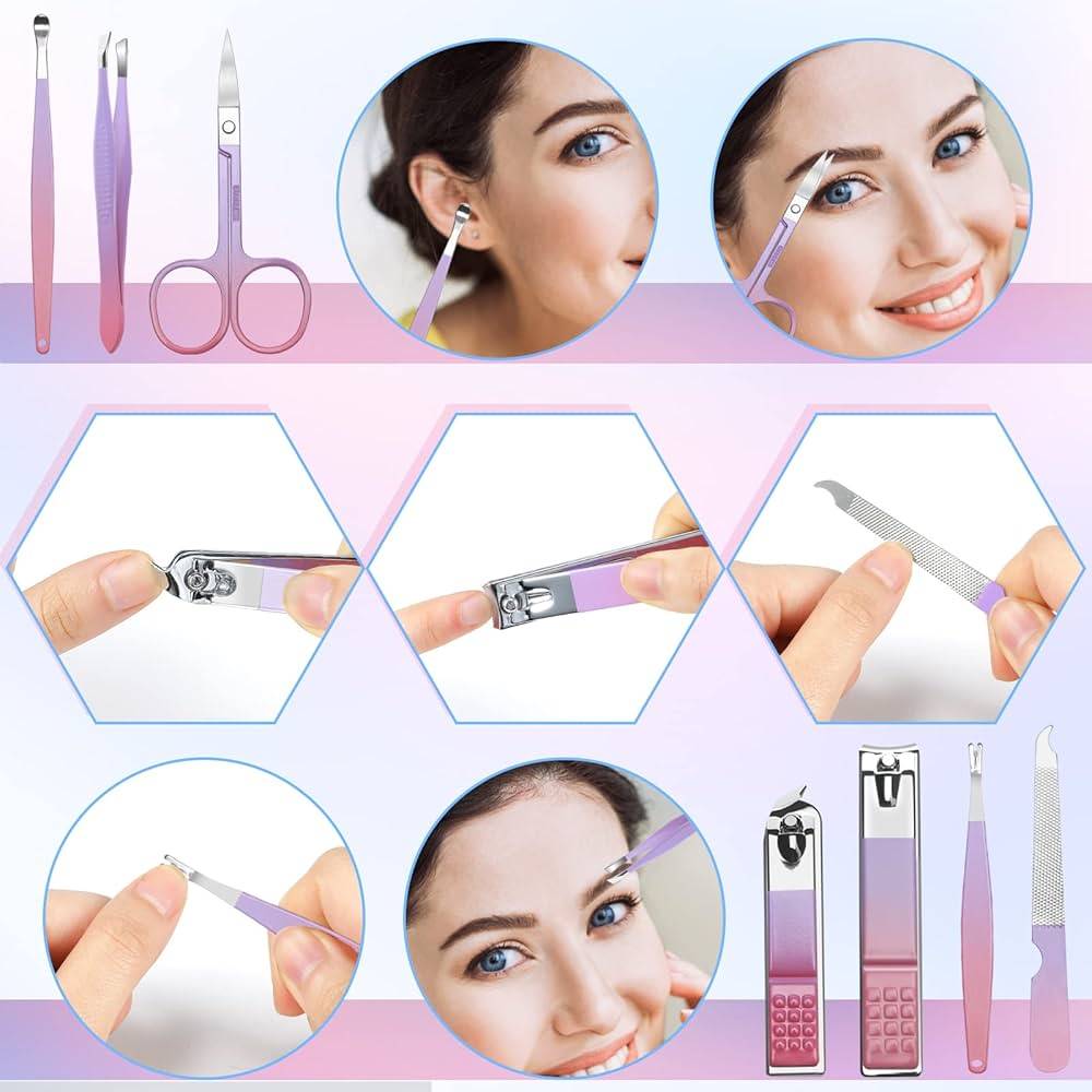 16 Pcs Manicure Set Professional Nail Clippers Pedicure Kit ১৬ পিস প্রফেশনাল ম্যানিকিউর ও পেডিকিউর কিট 5