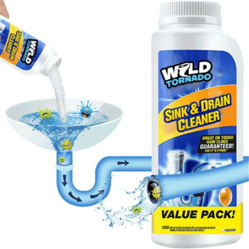 ড্রেন ব্লক রিমুভার পাউডার / Portable Powder Cleaning Tool Super Clog Remover 4