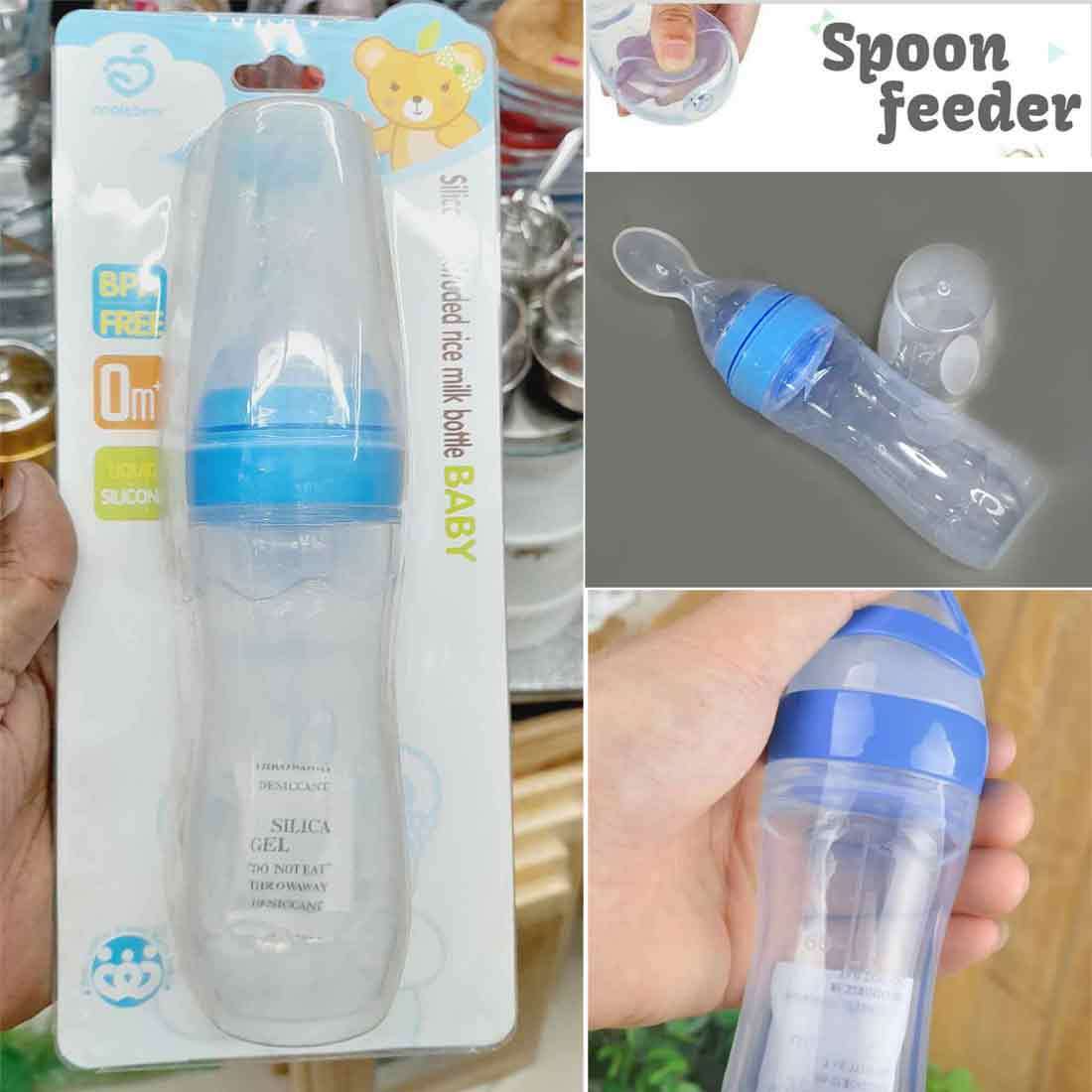সিলিকন বেবি স্পুন ফিডার ১২০ মিলি (০ মাস+) 4