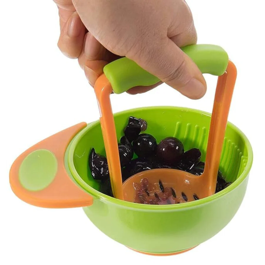 Baby Mash Bowl, Baby Food Grinding Mash Bowl for Homemade Baby Food 8