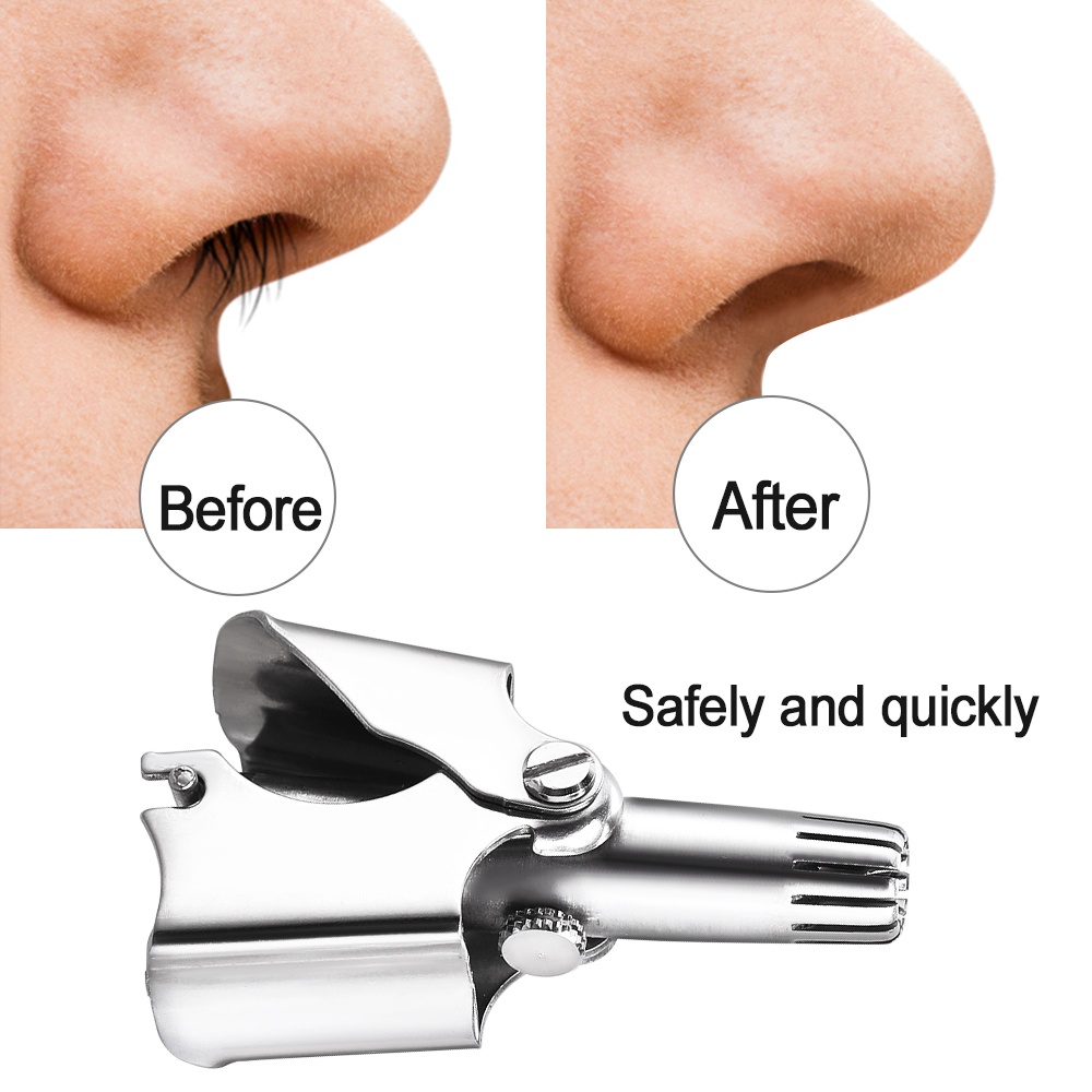 Nose Ear Hair Trimmer Manual Stainless Steel, Shaving And Unwanted Hair Removal Tool-নাক কানের চুল ট্রিমার ম্যানুয়াল স্টেইনলেস স্টিল, শেভিং এবং অবাঞ্ছিত চুল অপসারণ সরঞ্জাম 8