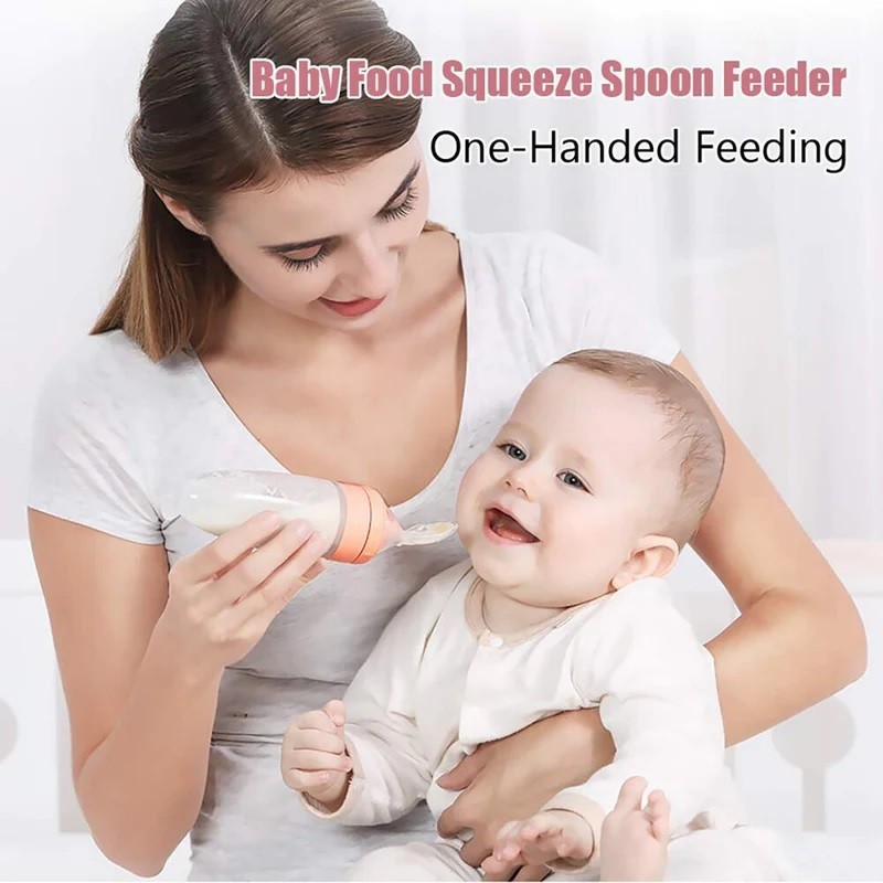 Silicone spoon feeder for baby 1pcs. 2