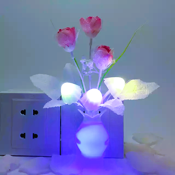 Romantic LED Mushroom Night Light, Day Night Sensor LED Mushroom Light 8