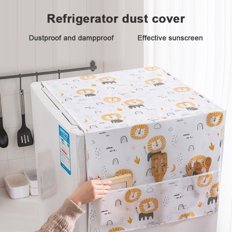 Freeze cover 130cm, Refrigerator Dust Proof Cover, Fridge Top Cloth 4
