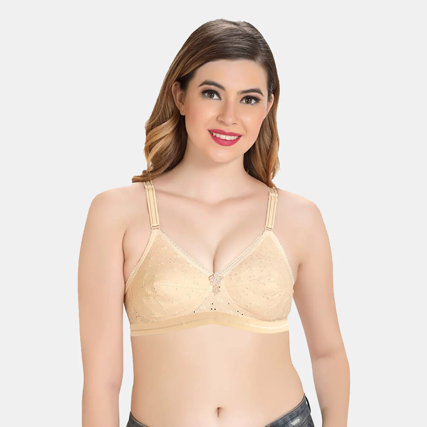 Like-Me Chicken Embroidery Cotton Bra 4