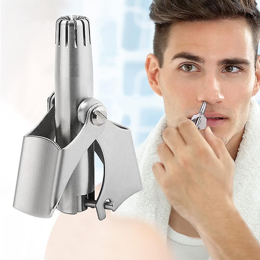 Nose Ear Hair Trimmer Manual Stainless Steel, Shaving And Unwanted Hair Removal Tool-নাক কানের চুল ট্রিমার ম্যানুয়াল স্টেইনলেস স্টিল, শেভিং এবং অবাঞ্ছিত চুল অপসারণ সরঞ্জাম 3