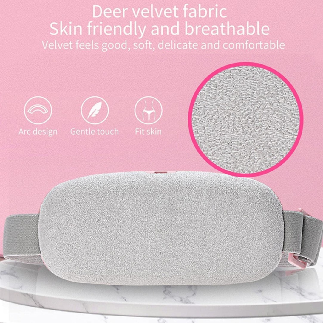 Menstrual Heating Pad & Slimming Massage Belt with LCD Display, Portable Warm Uterine Belt, Electric Menstrual Cramp Heating Belt with 3 Heat Levels and Massage Modes, USB Rechargeable, Indisposition Gift for Women 6