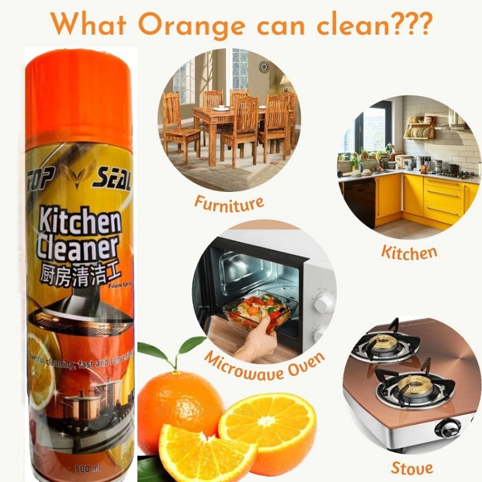 Kitchen Cleaner Foam Spray, Top Seal Kitchen Cleaner Foam Spray-রান্নাঘর ক্লিনার ফোম স্প্রে, টপ সিল রান্নাঘর ক্লিনার ফোম স্প্রে 8