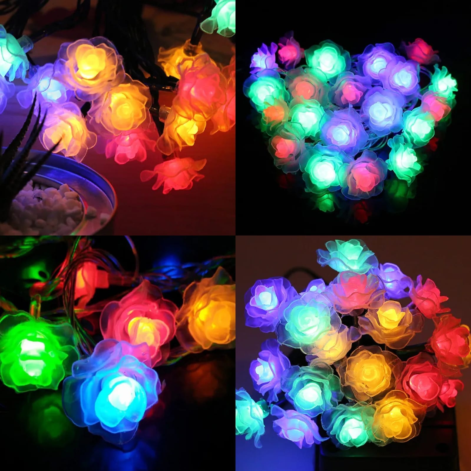 Rose Flower Room Decoration Light, Fairy String Light - LEDs Modes change - Room Decoration Light 6