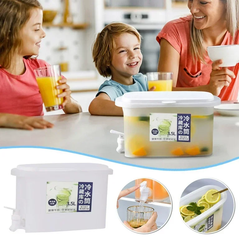Juice Jar 3.5L, Juice Container Dispenser with Tap 5