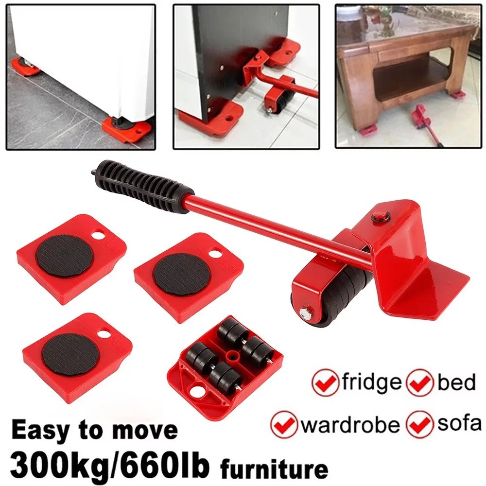 Furniture Easy Moving Tool Set, Heavy Furniture Moving & Lifting System, Maximum Load Weight 3