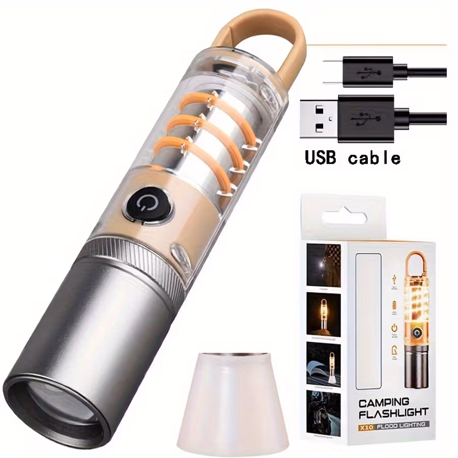 X-10 USB Rechargeable Camping Flashlight 3