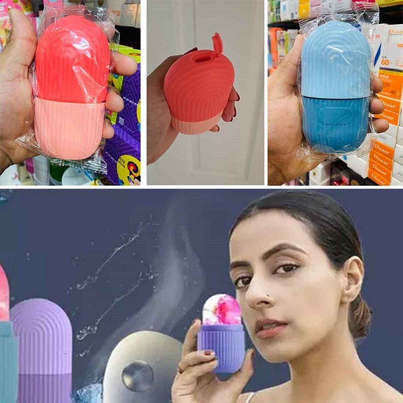 Ice Roller For Face, Beauty Facial Massage Ice Roller, Glow Cube Ice Roller for Face, Skin Care Tools for Eye Wrinkles, Acne Puffiness Relief 2