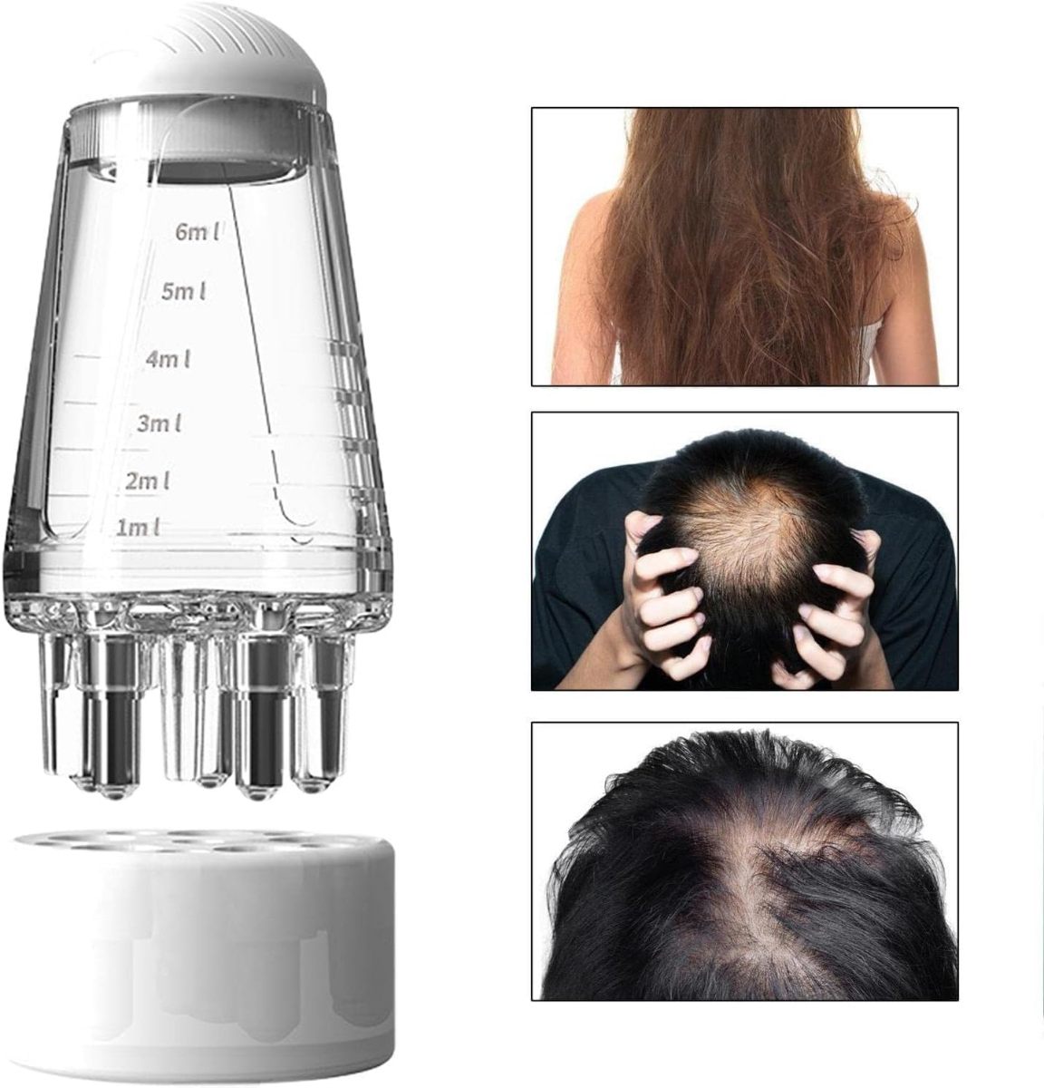 Scalp Applicator Liquid Comb Oil Liquid Guiding Massager Portable Mini Massage Comb Anti Hair Loss Scalp Care Tools,মাথায় তেল দেওয়ার চিরুনি - চুল পড়া কমাতে স্ক্যাল্প ম্যাসাজ টুল 3