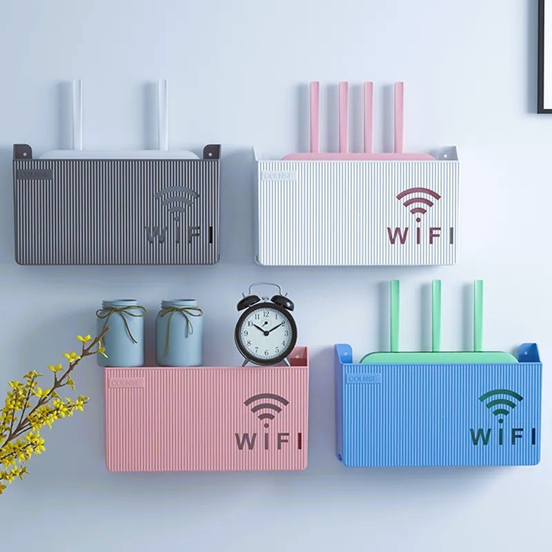 Wifi Router Storage Box Wall Mount, Wall Storage Rack For Wi-fi Router 7