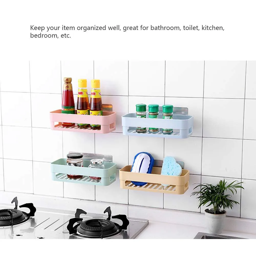 Kitchen Bathroom Storage Rack -1pcs, Wall Hanging Bathroom Shelves Storage Shelf Rack