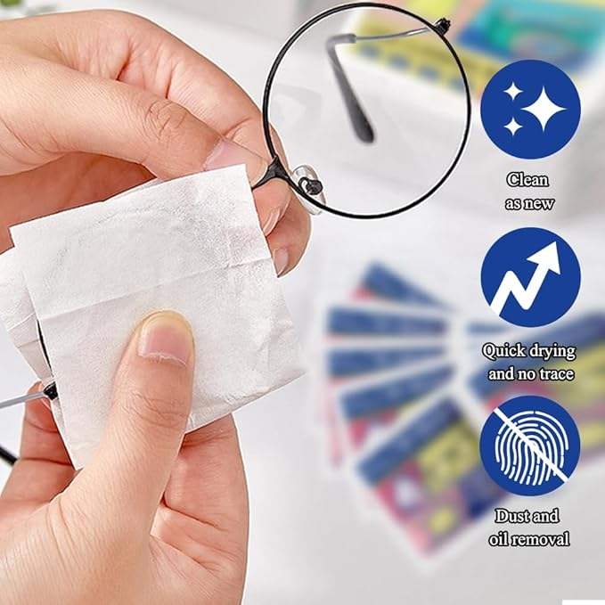 Premium Lens Cleaning Wipes (100 PCS Box) / প্রিমিয়াম লেন্স ক্লিনিং ওয়াইপস (১০০ পিস বক্স) 3