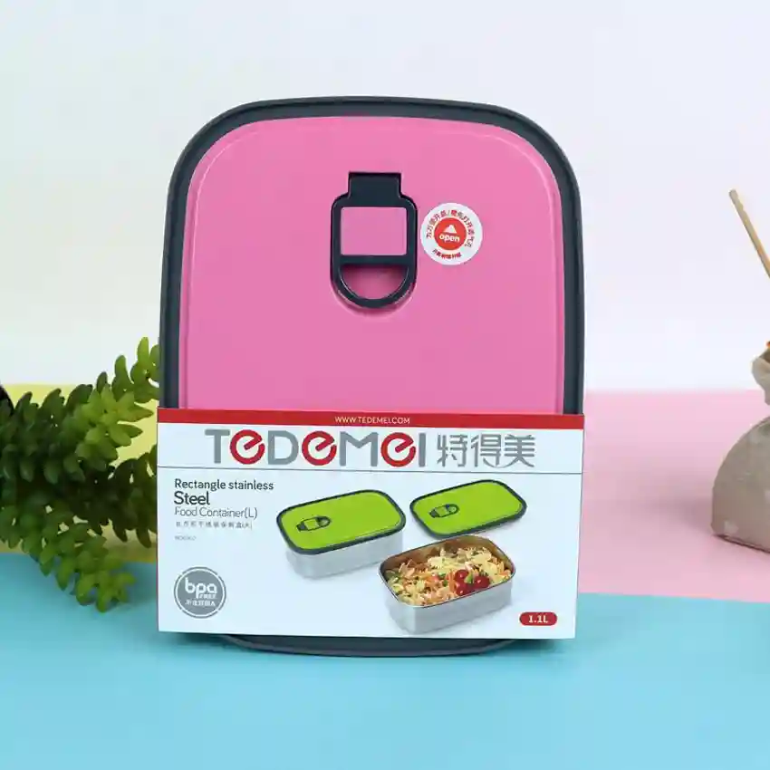 650 ml Rectangle Stainless Steel Food Container/Lunch Box 1 pcs 9