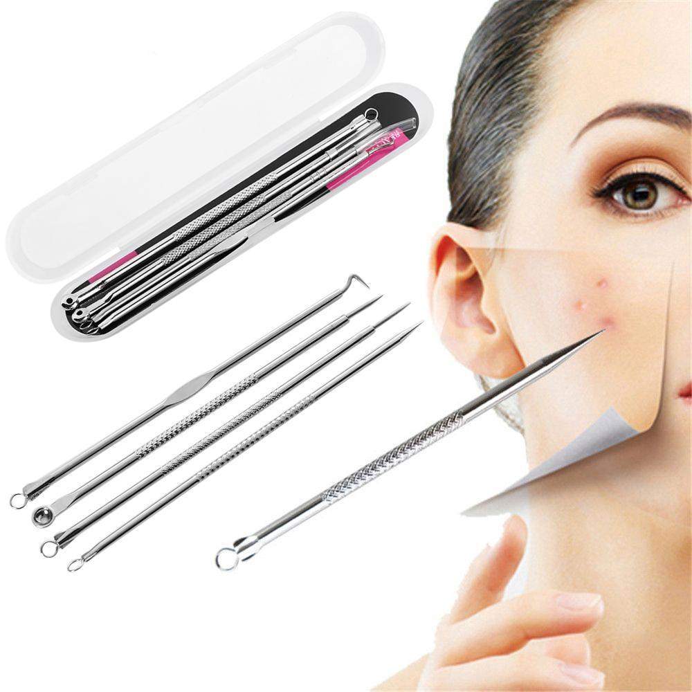 Blackhead Tweezers and Whitehead Remover Tool Spot Treatment Acne Set, Pimple Extractor Tool, ব্ল্যাকহেড টুইজার এবং হোয়াইটহেড রিমুভার টুল স্পট ট্রিটমেন্ট ব্রণ সেট, পিম্পল এক্সট্র্যাক্টর টুল 5