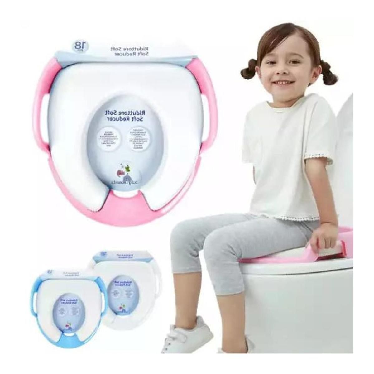 Baby Toilet Seat, Potty Training Commode Seat with Handle 2