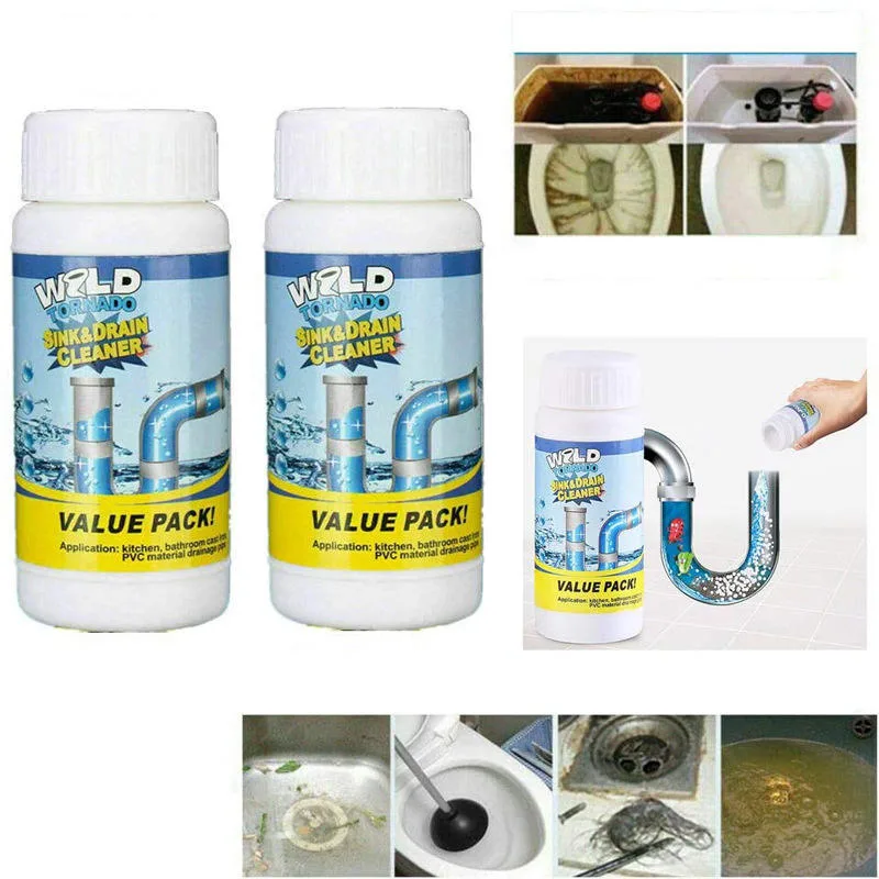 ড্রেন ব্লক রিমুভার পাউডার / Portable Powder Cleaning Tool Super Clog Remover 2
