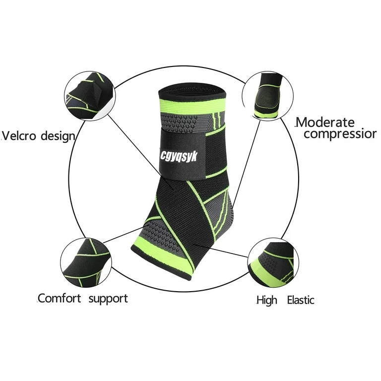 অ্যাঙ্কেল সাপোর্ট ১ পিস / Pressurized Support Ankle 1pcs, Breathable Ankle Compression Sleeve with Adjustable Wrap 5
