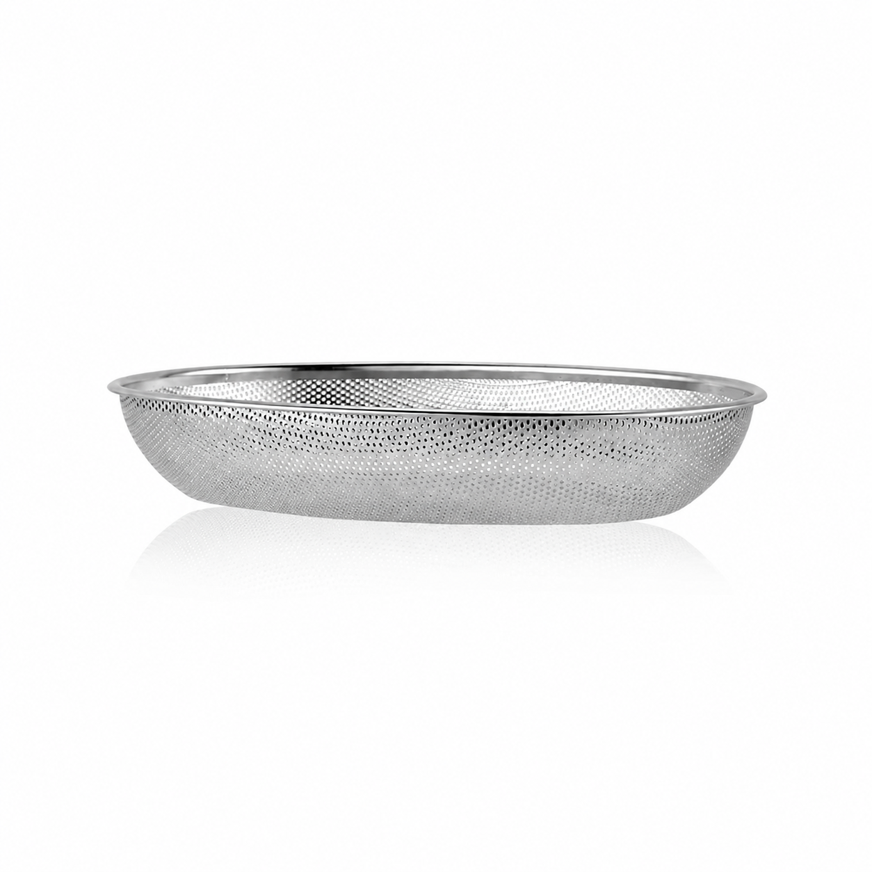 Premium Stainless Steel Perforated Oval Fruit & Vegetable Basket 4