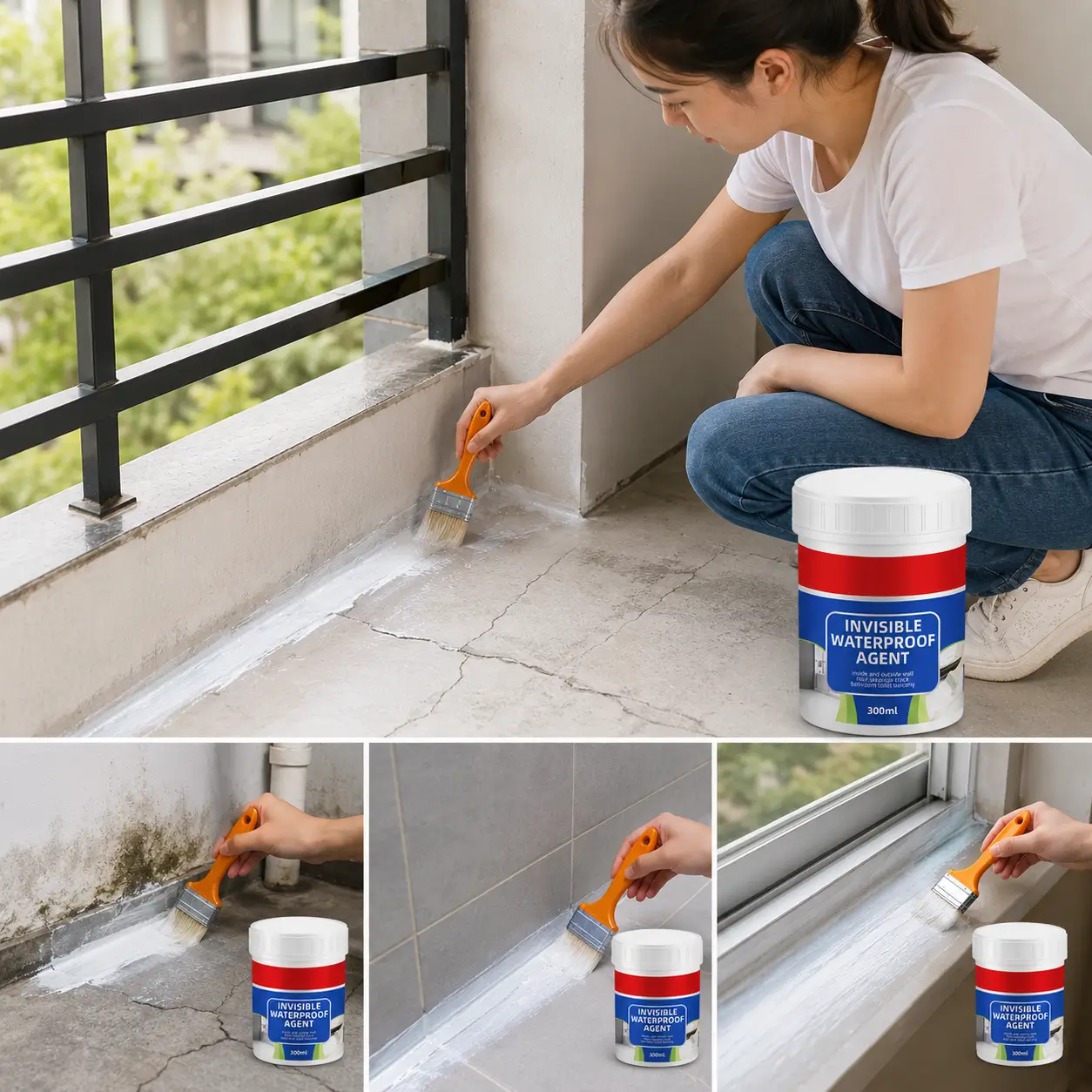 ওয়াটারপ্রুফ লিকেজ এজেন্ট (৩০০ মি.লি.) / Invisible Waterproof Leakage Agent – 300ml 2