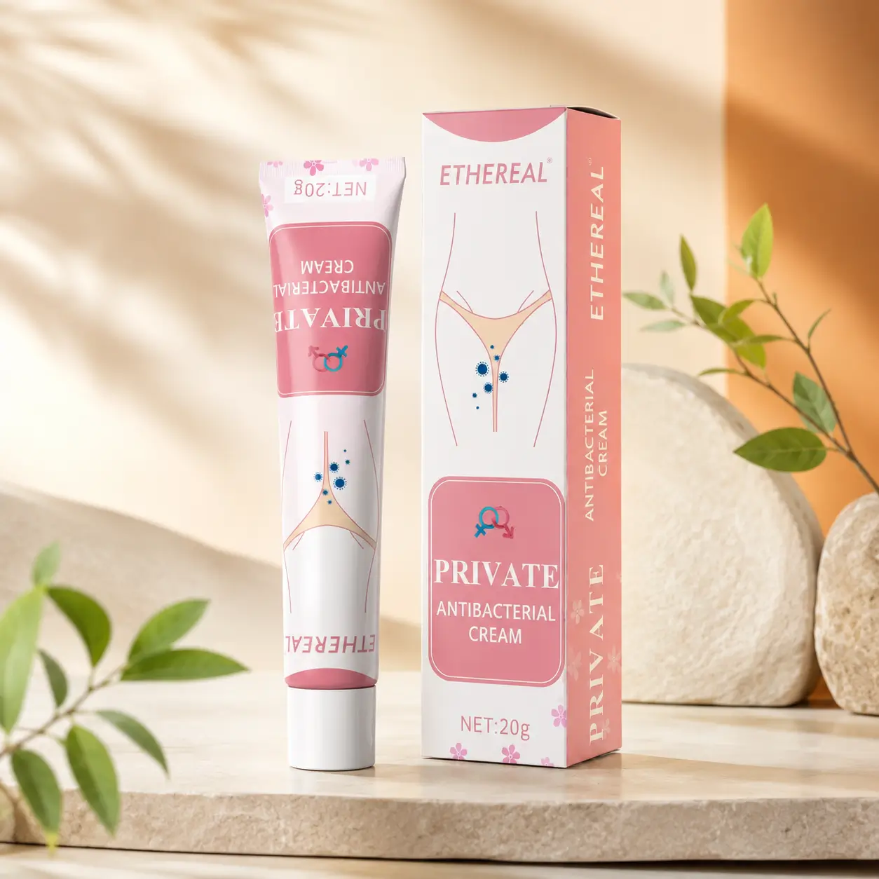 Ethereal Private Antibacterial Intimate Care Cream - 20g / প্রাইভেট এরিয়া কেয়ার ক্রিম 2