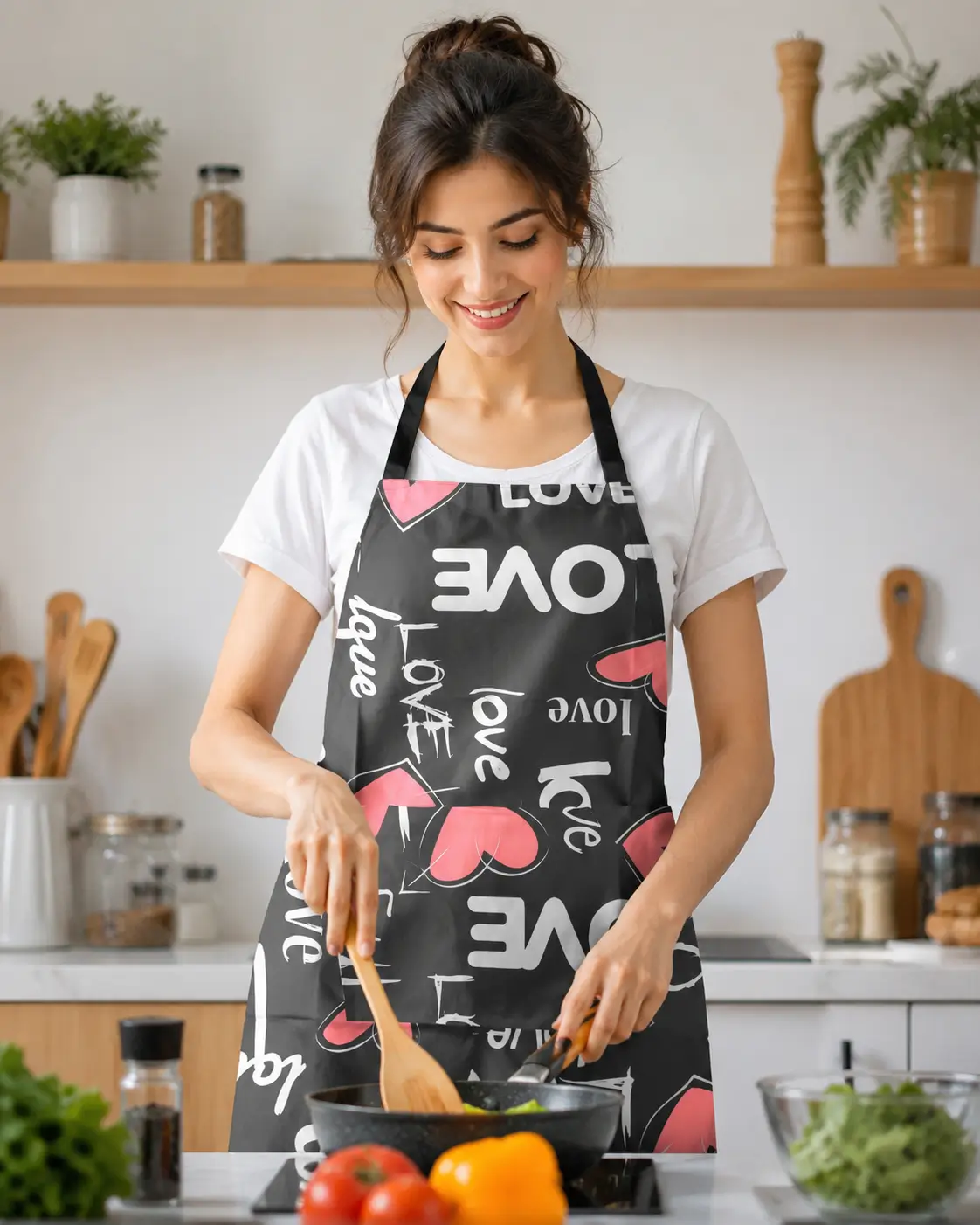 Premium Printed Kitchen Apron (Random Design) হাই কোয়ালিটি প্রিন্টেড কিচেন এপ্রন 3