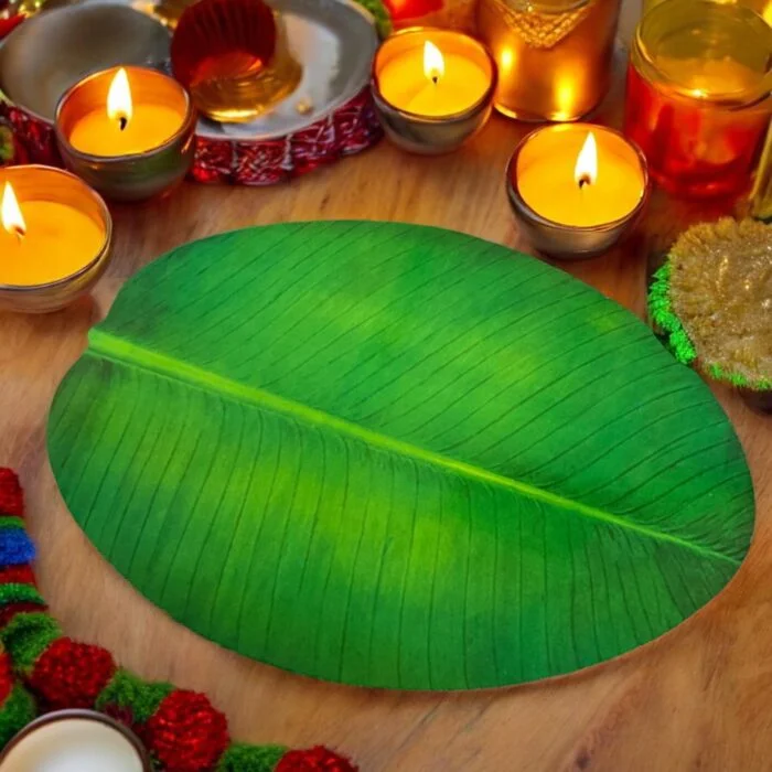 ৬ পিস কলা পাতা ডাইনিং টেবিল ম্যাট / 6 Pcs Banana Leaf Table Mat Set 4
