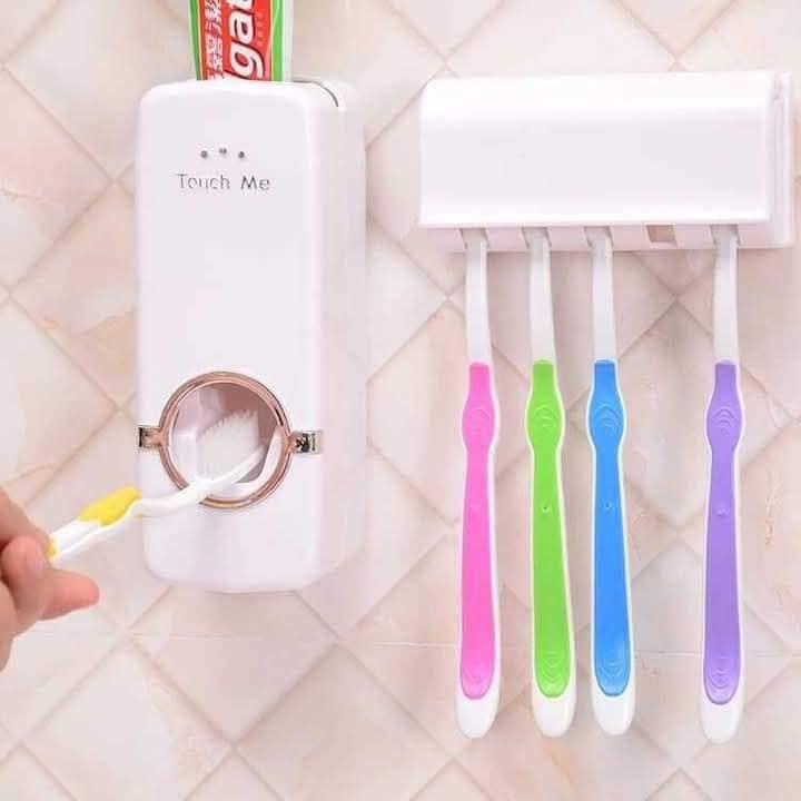 Automatic Toothpaste Dispenser With Toothbrush Holder 5