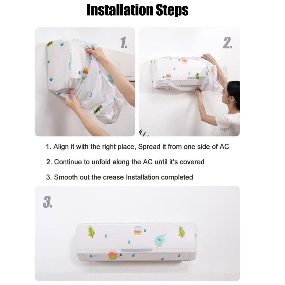 AC Dust Cover Adjustable AC Dust Protector Cover,এসি ডাস্ট কভার এসি ডাস্ট প্রোটেক্টর কভার 2