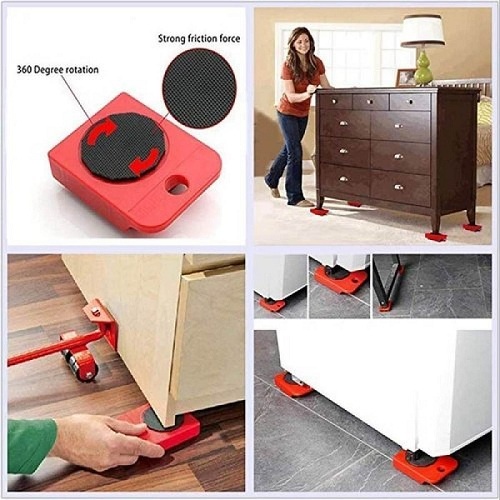 Furniture Easy Moving Tool Set, Heavy Furniture Moving & Lifting System, Maximum Load Weight 7