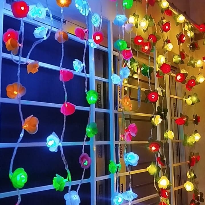 Rose Flower Room Decoration Light, Fairy String Light - LEDs Modes change - Room Decoration Light
