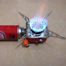 Portable Card Type Campaign Butane Gas Stove Burner With Steel Pipe And Regulator 6