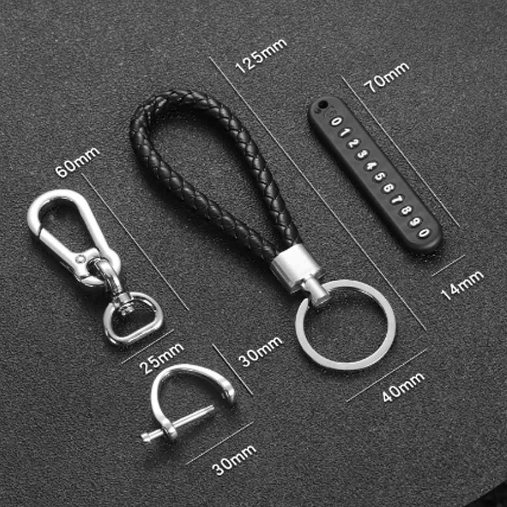 Anti-lost Phone Number Plate Pendant Keychain, Anti Lost Keyring With Phone Number Plate 5
