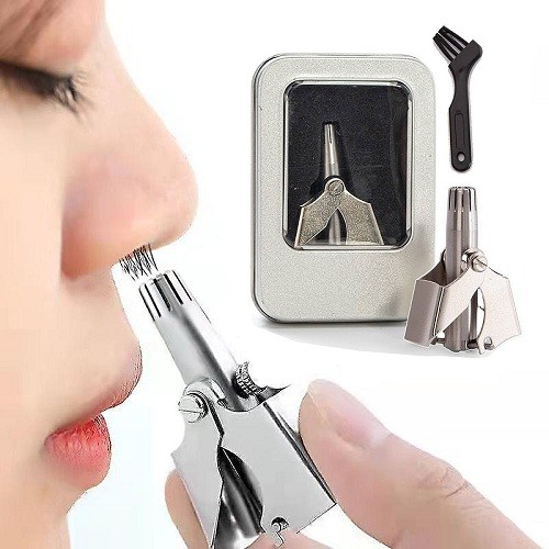 Nose Ear Hair Trimmer Manual Stainless Steel, Shaving And Unwanted Hair Removal Tool-নাক কানের চুল ট্রিমার ম্যানুয়াল স্টেইনলেস স্টিল, শেভিং এবং অবাঞ্ছিত চুল অপসারণ সরঞ্জাম 6