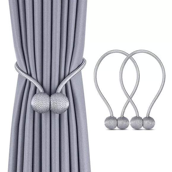 Magnetic Curtain Buckle, Modern Curtain Holder, Multicolor Decoration, Living Room Accessories -ম্যাগনেটিক কার্টেন বাকল, মডার্ন কার্টেন হোল্ডার, মাল্টিকালার ডেকোরেশন, লিভিং রুমের এক্সেসরিজ - ১ জোড়া 4
