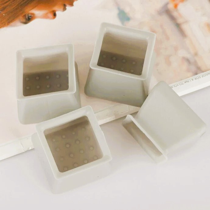 Silicone Chair Leg Square Caps 4Pcs/set 3