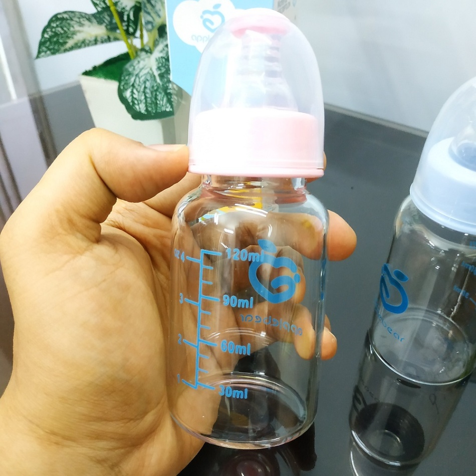 Apple Bear (120ml) Baby Feeding bottle, Baby Feeder, Baby Mumpot 5
