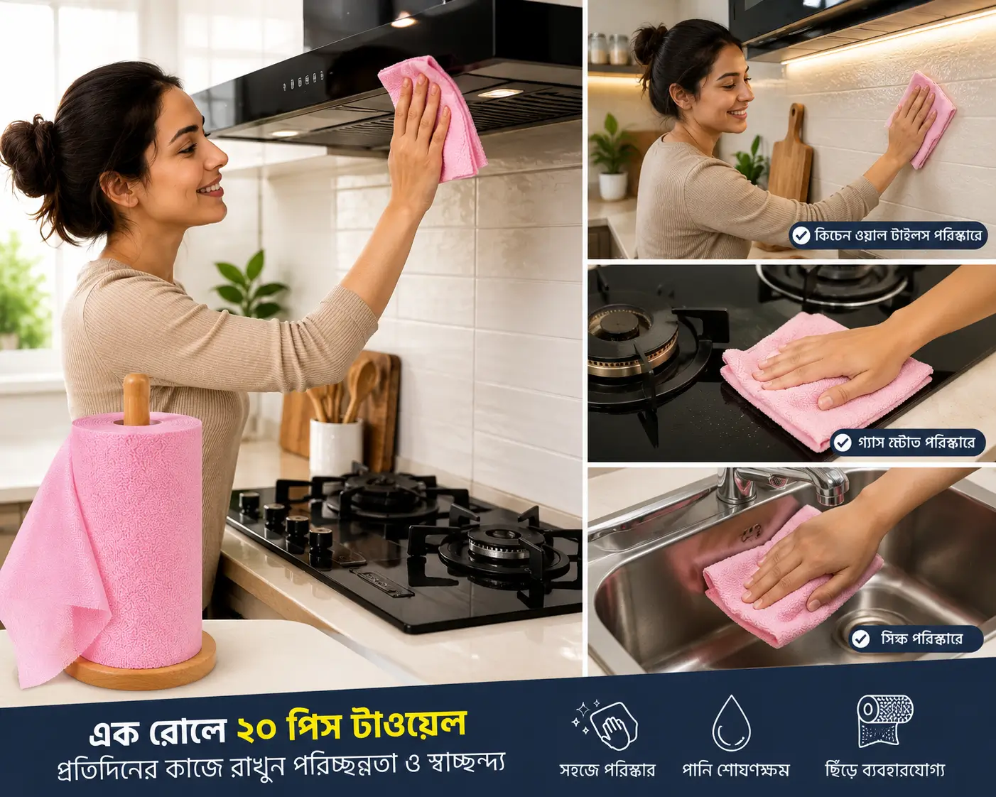 Customized Microfiber Pearl Towel for Car and Kitchen Cleaning Quickly and Easily Removes Dusts. গাড়ি এবং রান্নাঘর পরিষ্কারের জন্য কাস্টমাইজড মাইক্রোফাইবার পার্ল তোয়ালে দ্রুত এবং সহজেই ধুলো দূর করে 2