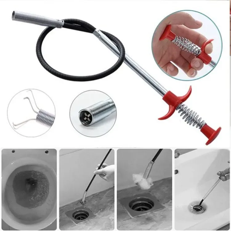ড্রেন ক্লিনার ক্লগ রিমুভাল ক্লিনিং টুল / Drain / Basin pipe/ Tar Cleaner 7